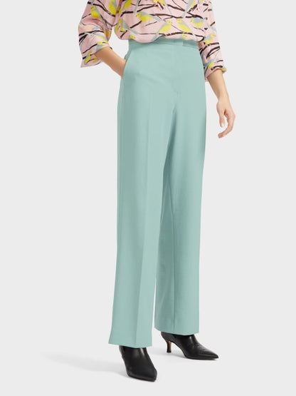 WIDE LEG CRINKLE EFFECT TROUSERS