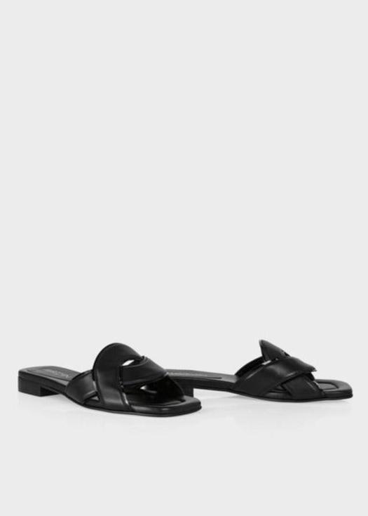 SLIDES WITH BRAIDED STRAP