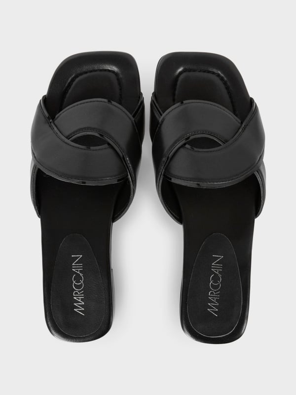 SLIDES WITH BRAIDED STRAP