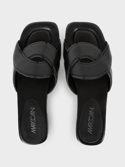 SLIDES WITH BRAIDED STRAP