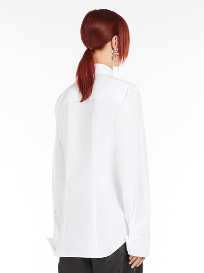 COBEA CONCEALED BUTTON POPLIN SHIRT