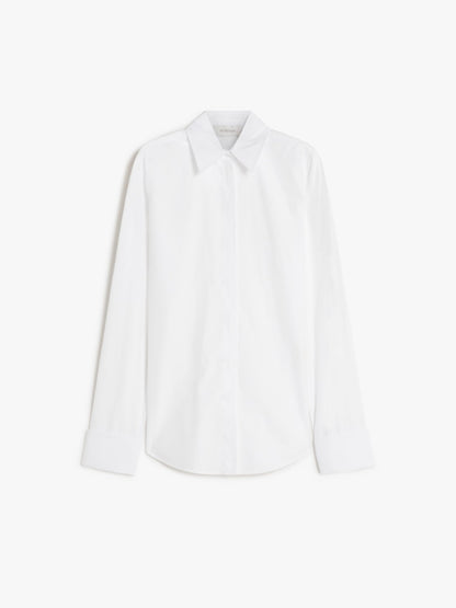 COBEA CONCEALED BUTTON POPLIN SHIRT