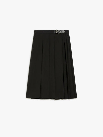 ESTELLA PLEATED WOOL SKIRT