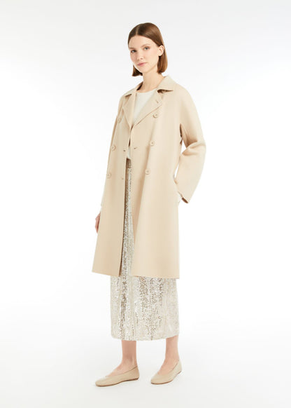 AVENUE DOUBLE BREASTED WOOL COAT