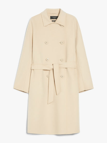 AVENUE DOUBLE BREASTED WOOL COAT