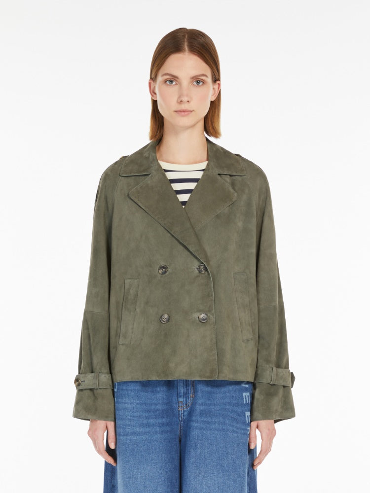 OBLATO SUEDE DOUBLE BREASTED JACKET