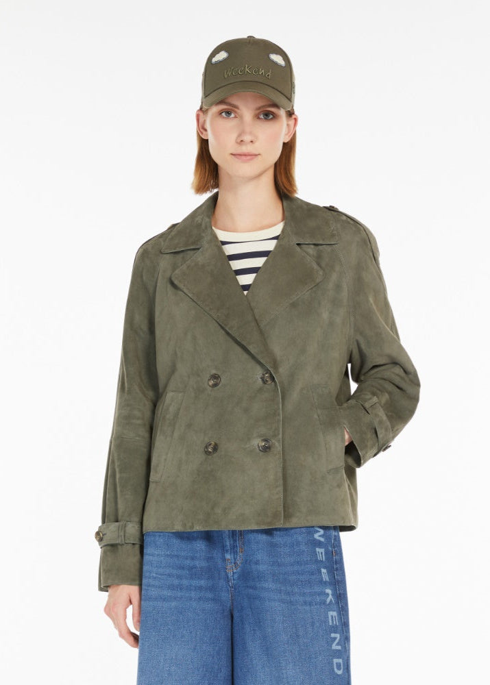 OBLATO SUEDE DOUBLE BREASTED JACKET