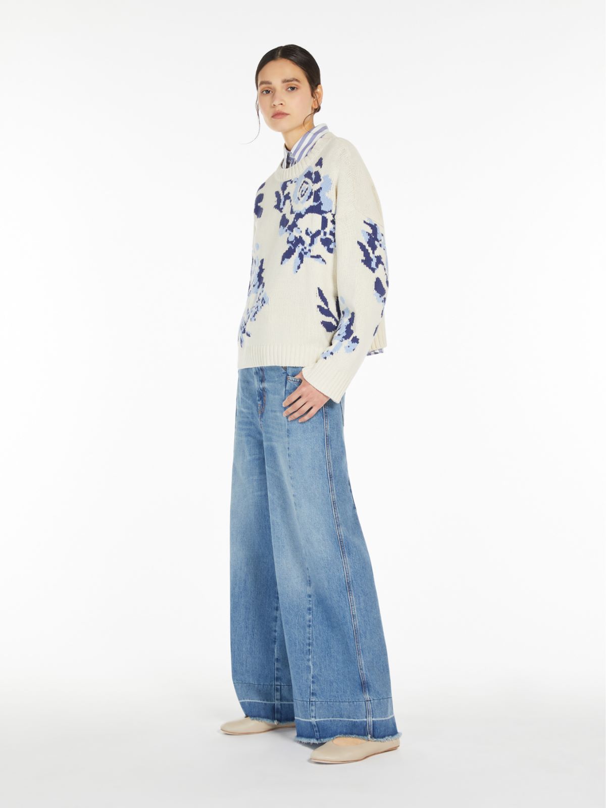 FABIAN PATTERNED COTTON JUMPER