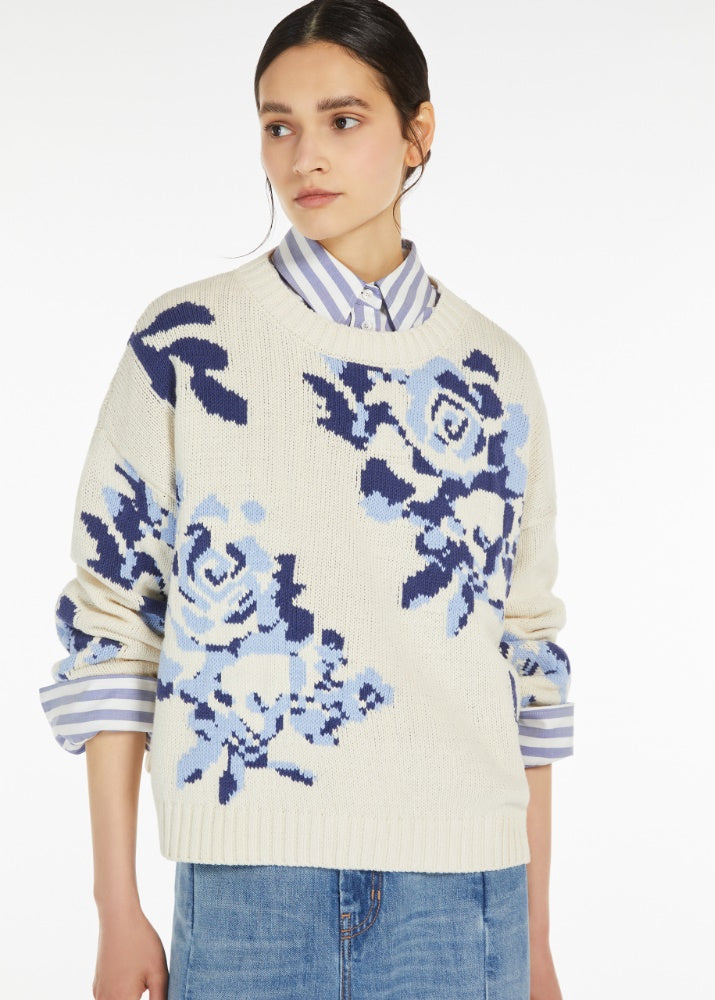 FABIAN PATTERNED COTTON JUMPER