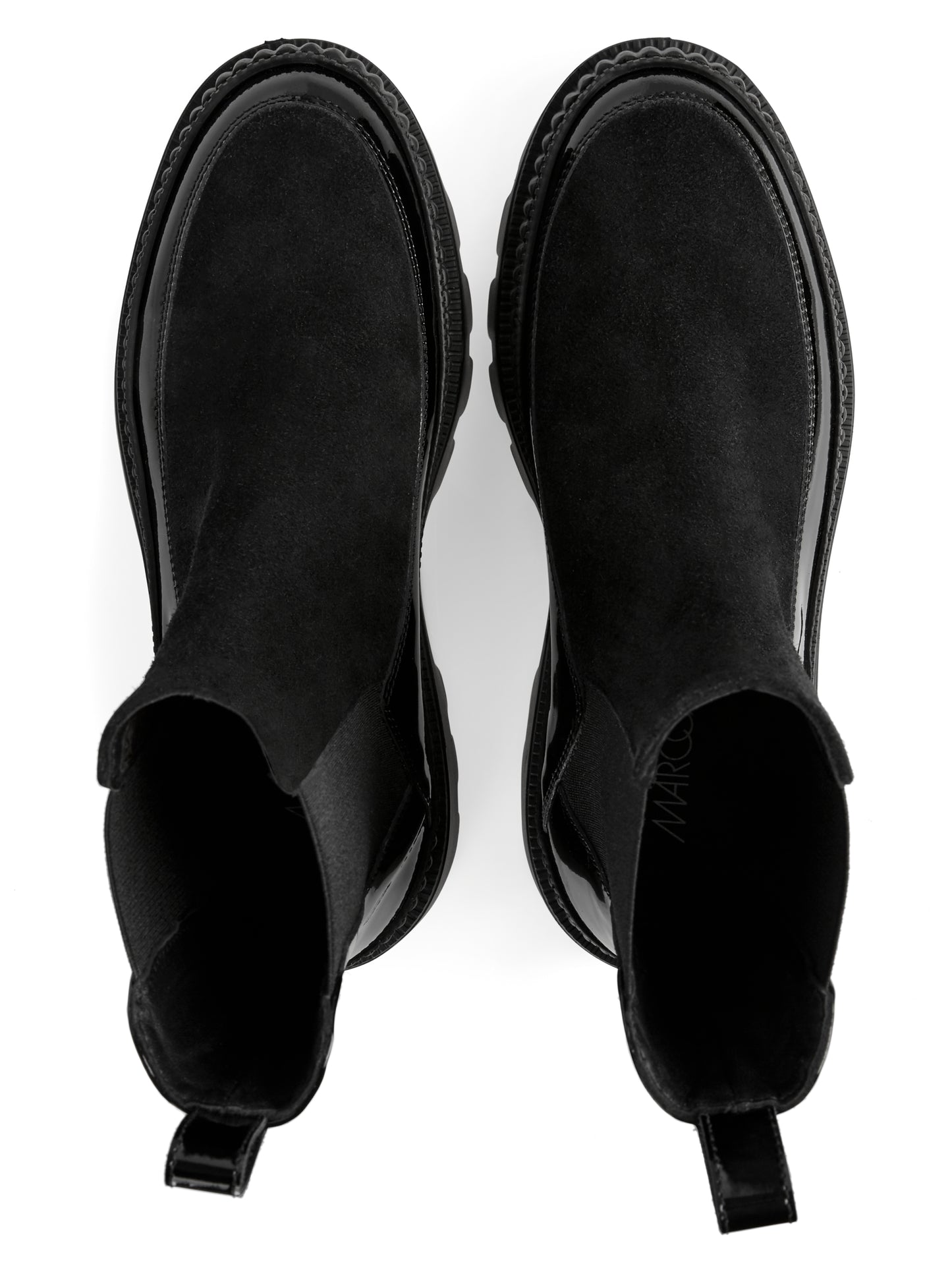 PATENT LEATHER PULL ON BOOT