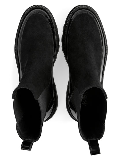 PATENT LEATHER PULL ON BOOT