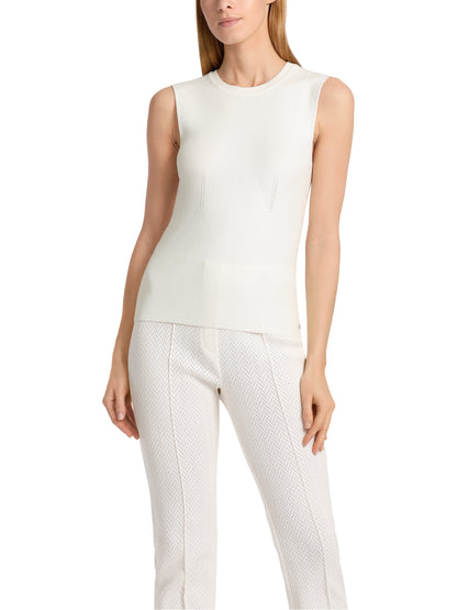 ROUND NECK SLEEVELESS FIT TOP