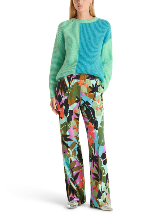 TONAL COLOUR BLOCK KNIT