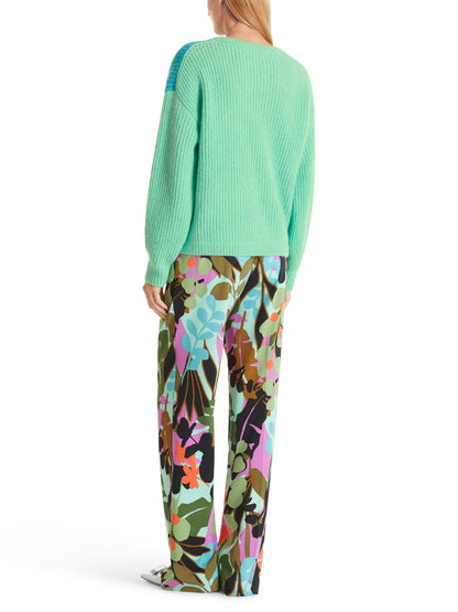 TONAL COLOUR BLOCK KNIT