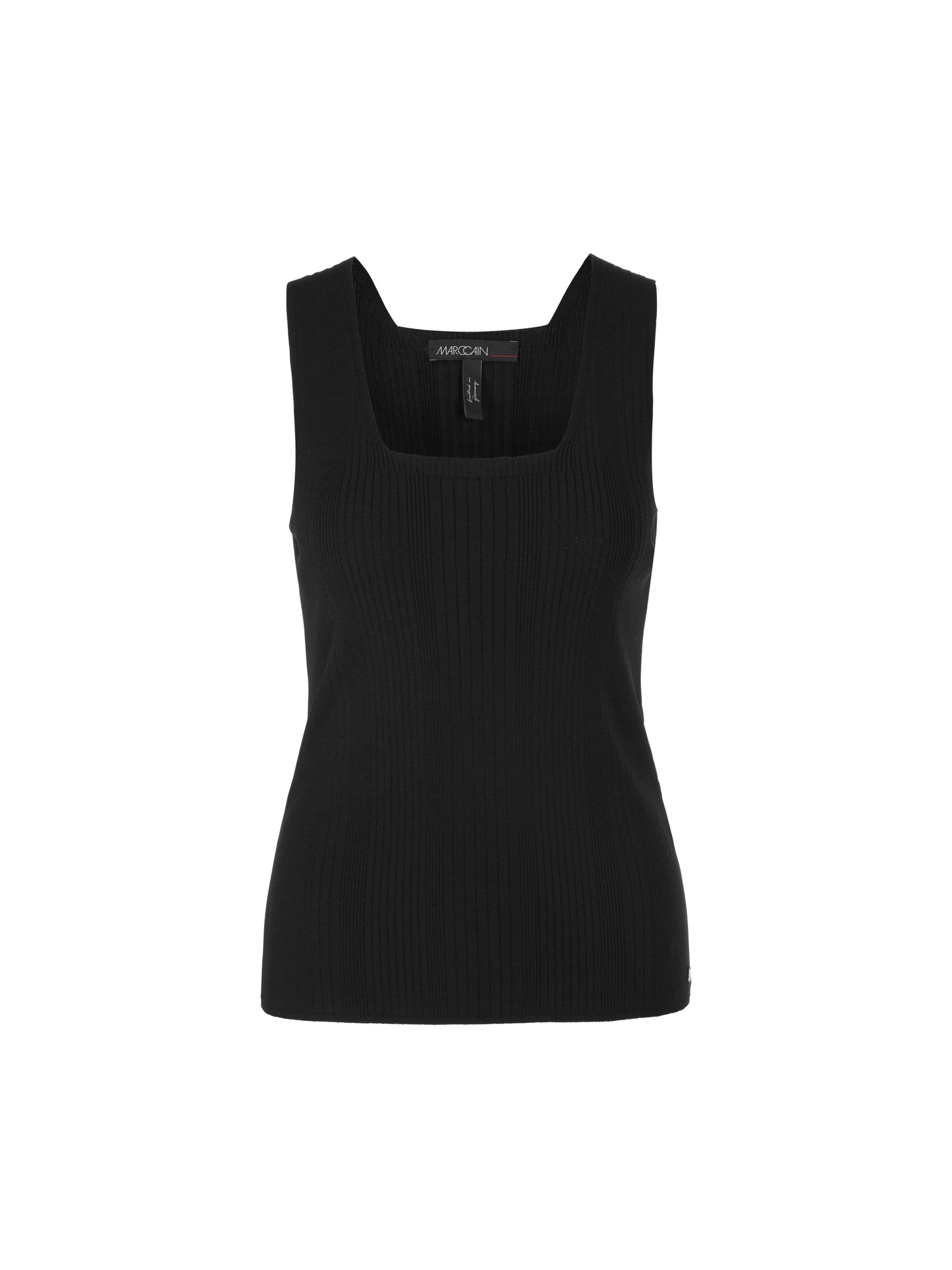 SQUARE NECK SLEEVELESS KNITTED TOP