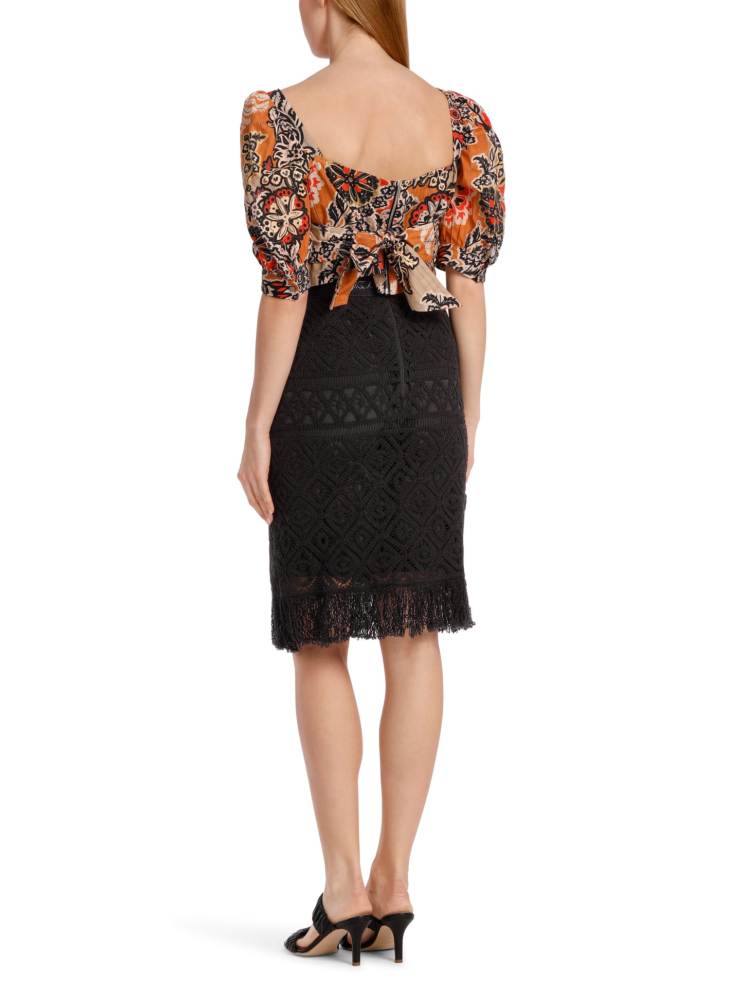 SKIRT MADE FROM CROCHET LACE