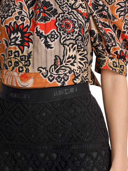 SKIRT MADE FROM CROCHET LACE