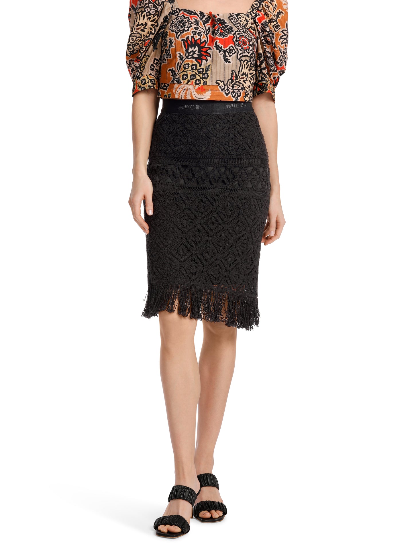 SKIRT MADE FROM CROCHET LACE