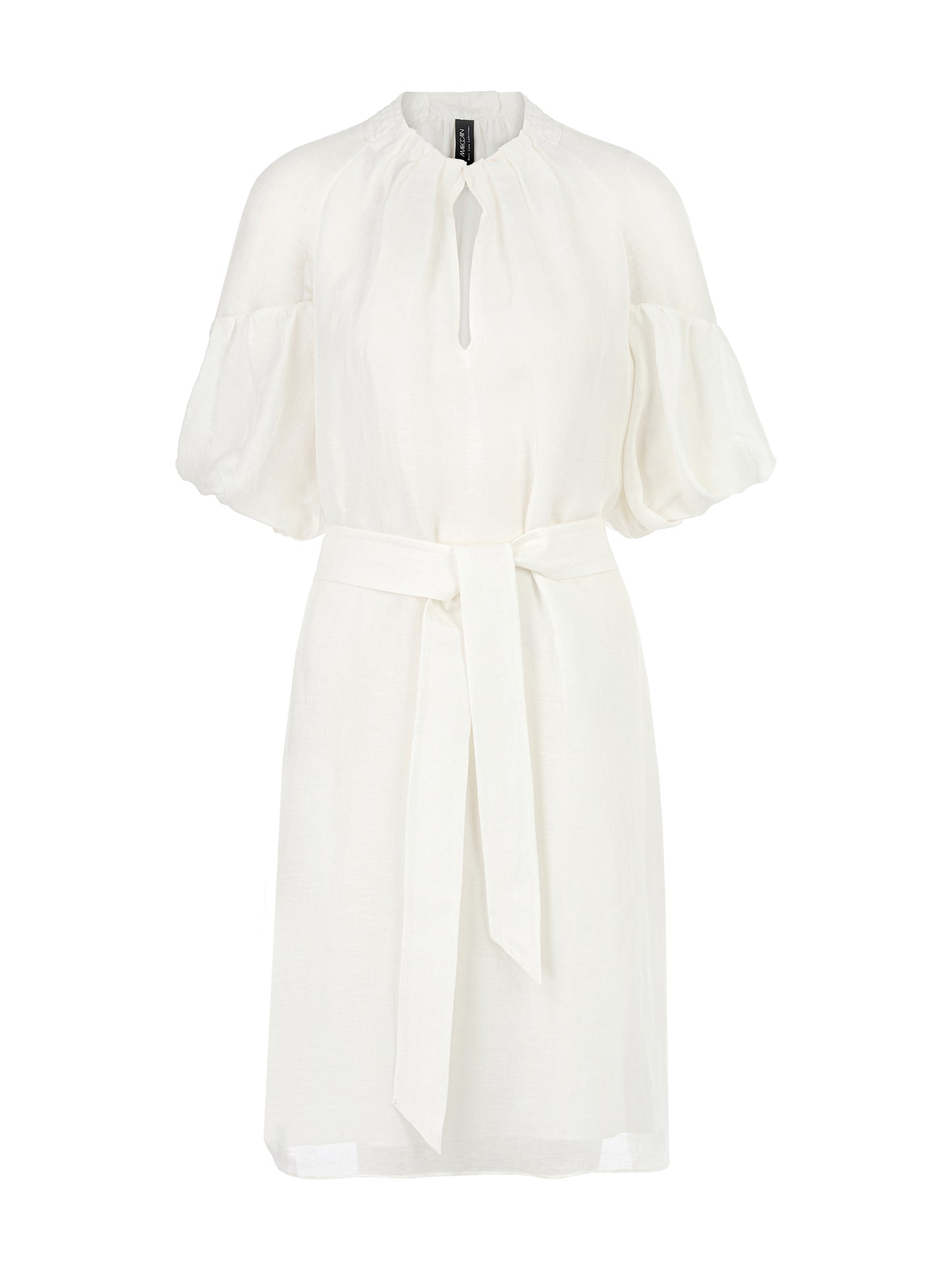 PLAIN MINI DRESS W BALLOON SLEEVES