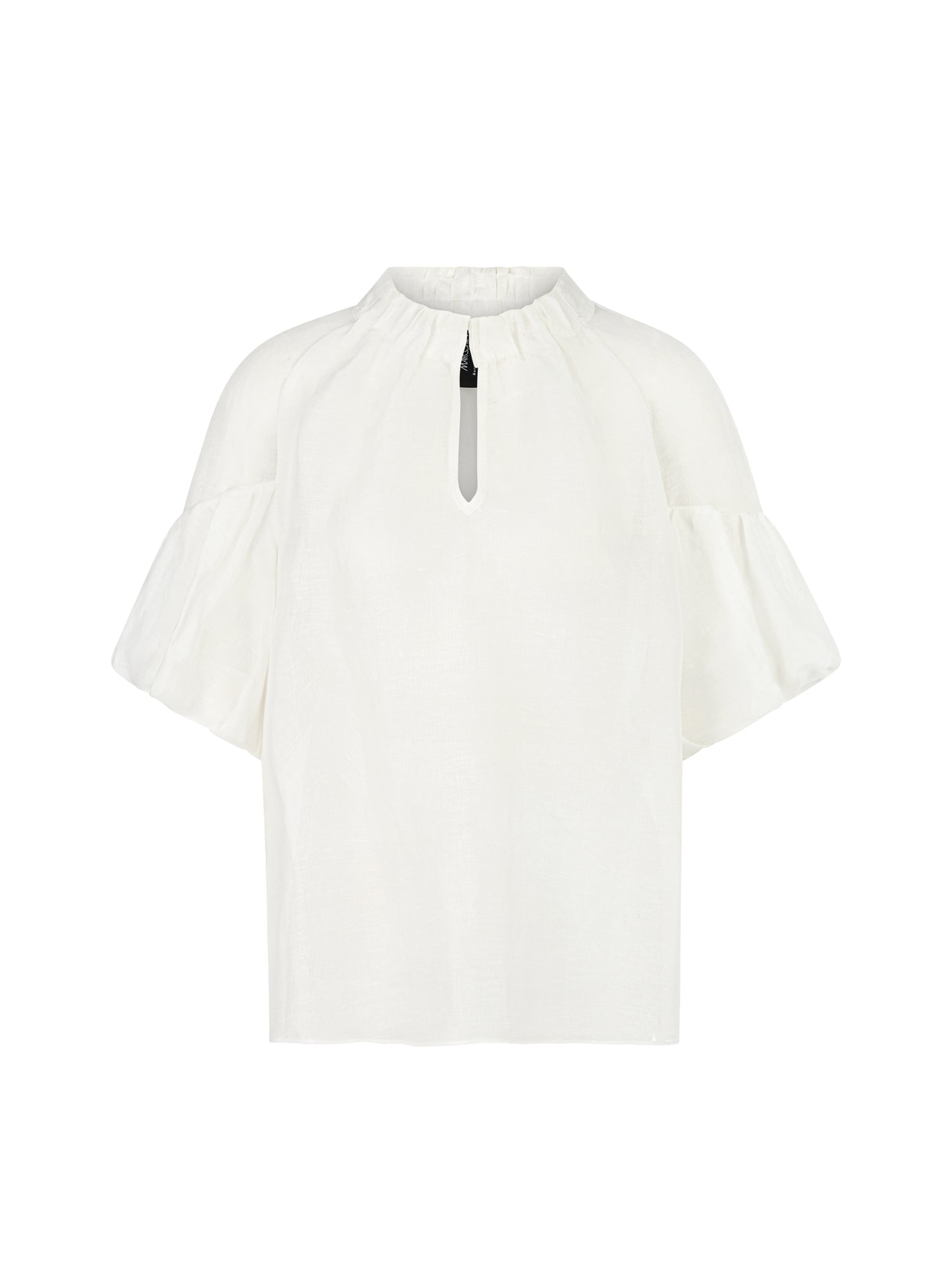 PLAIN BLOUSE WITH BALLOON SLEEVES