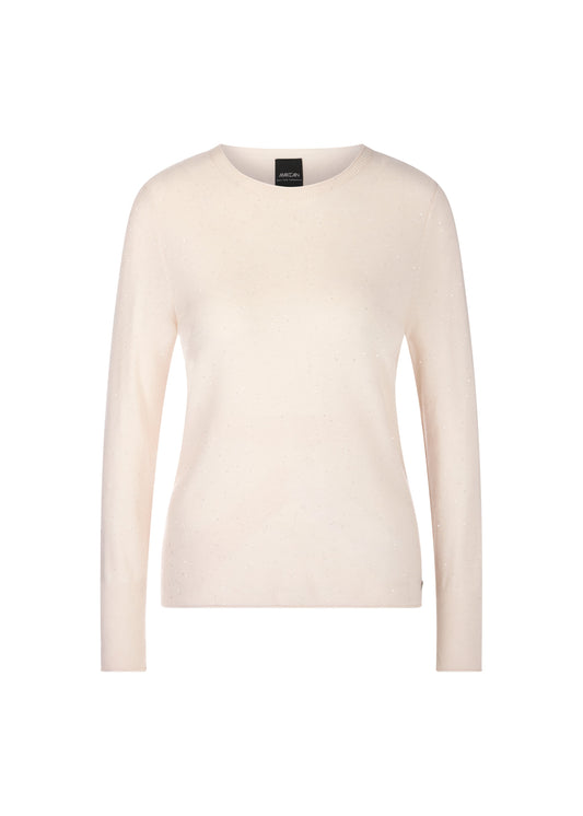ROUND NECK WOOL KNIT W SEQUINS