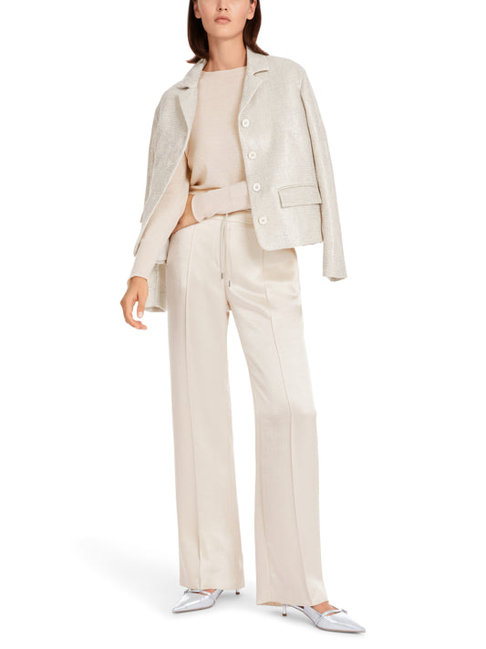 ROUND NECK WOOL KNIT W SEQUINS