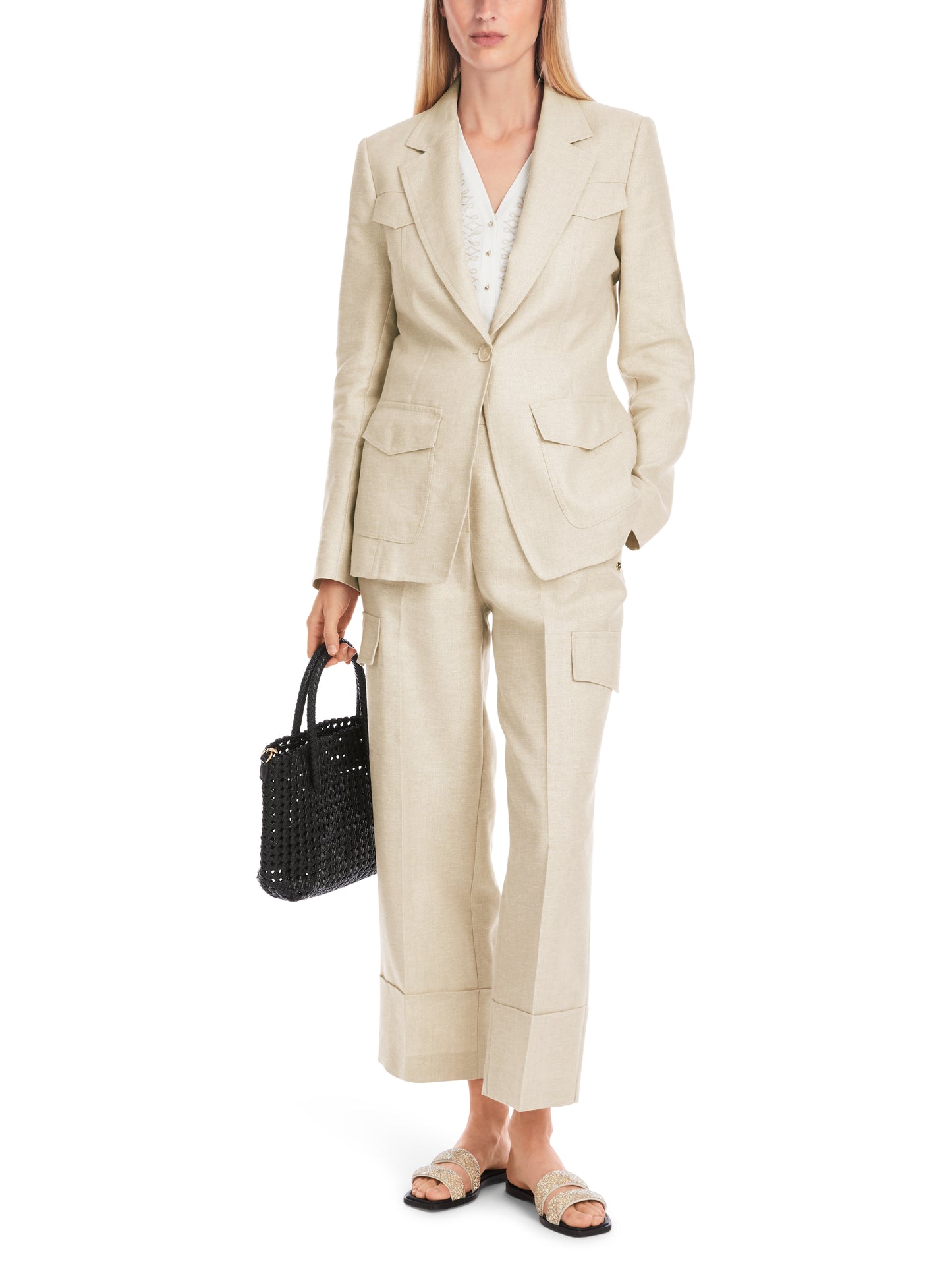 SLIM FIT BLAZER IN UTILITY STYLE