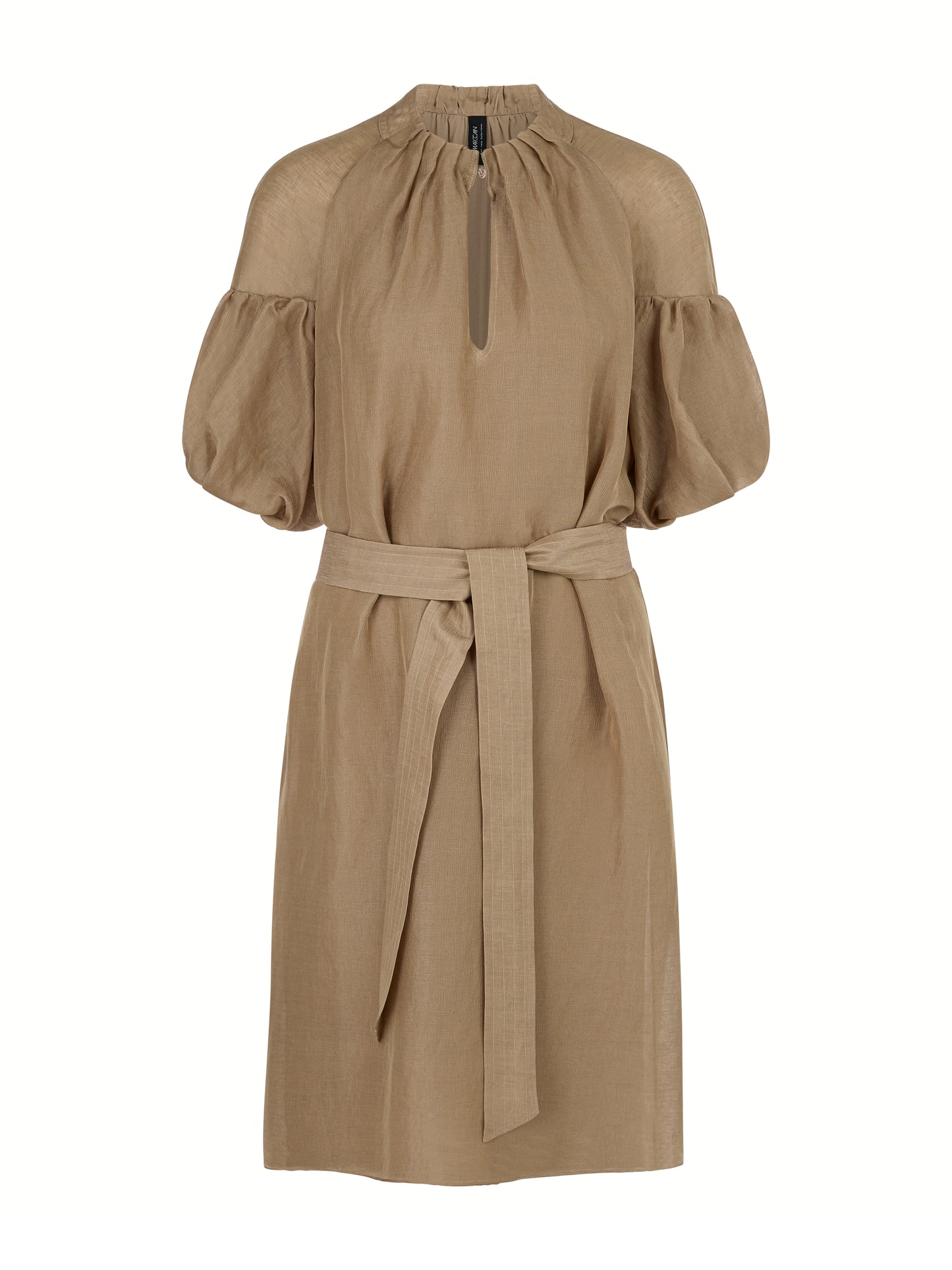 PLAIN MINI DRESS W BALLOON SLEEVES