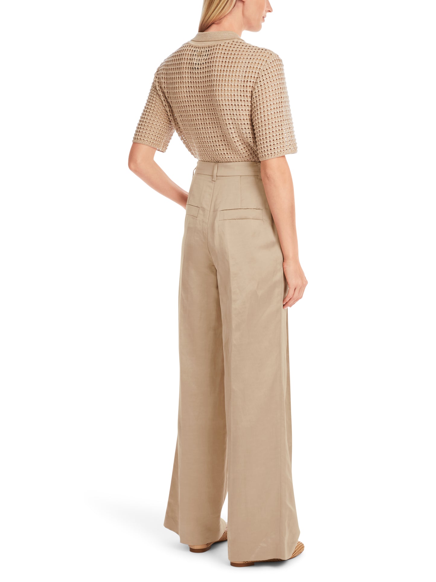 WICHITA WIDE PLEATED TROUSER SATIN
