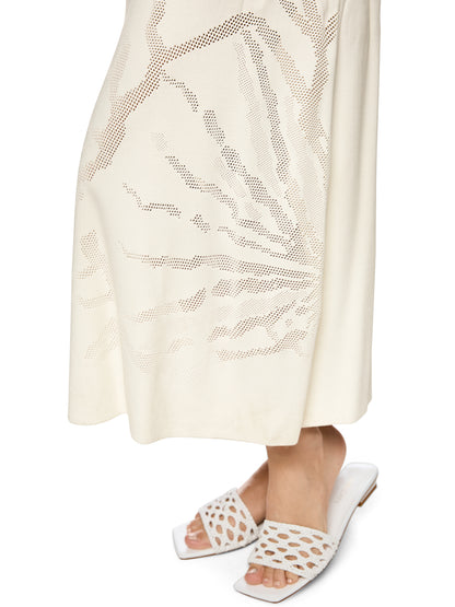 FINE KNITTED DRESS IN OFF-WHITE