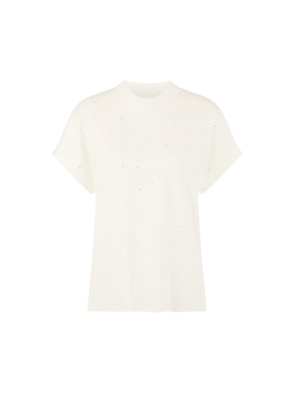Short Sleeve T-Shirt W Diamonte by Marc Cain - view 10