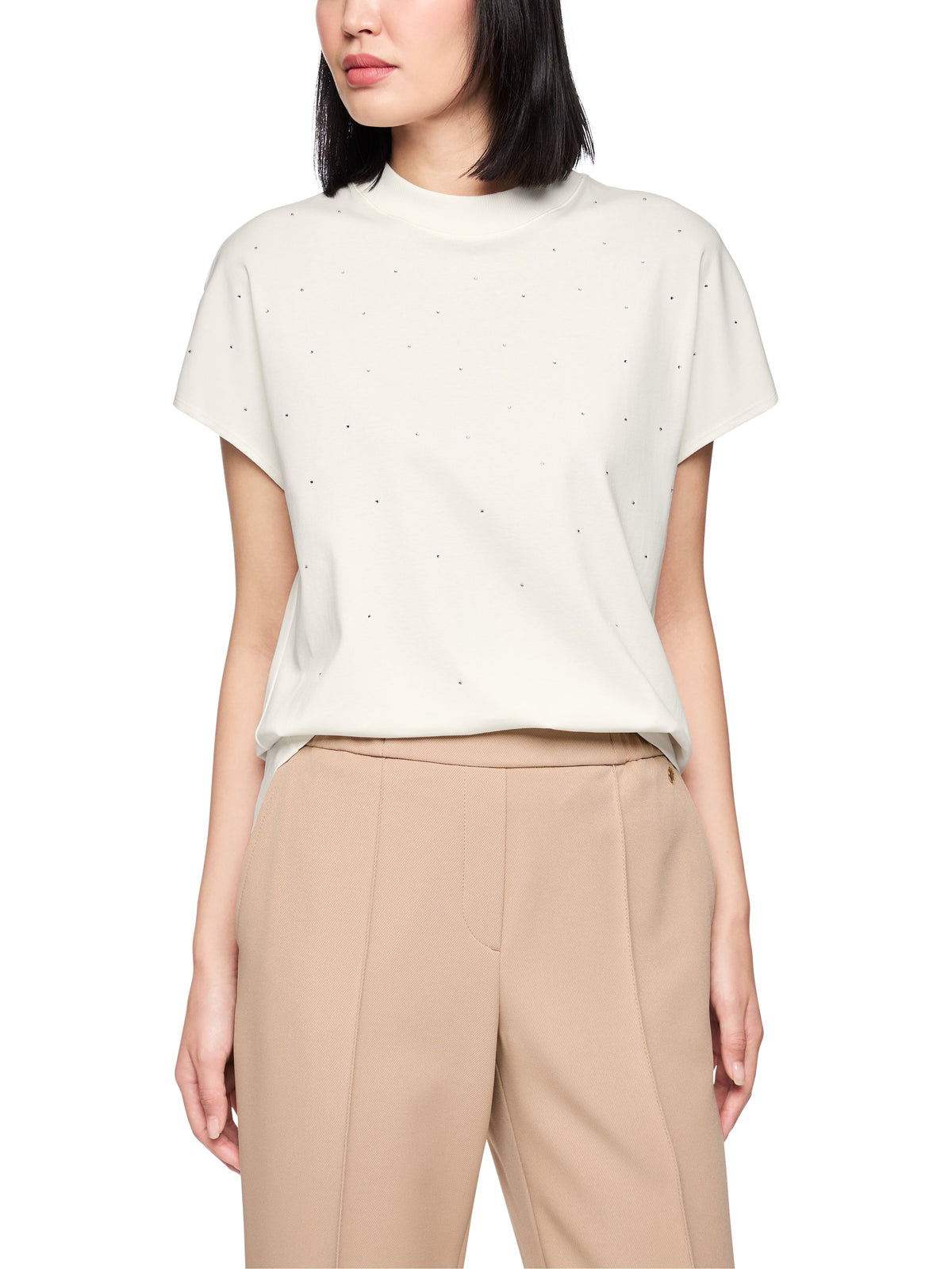 Short Sleeve T-Shirt W Diamonte by Marc Cain - view 9
