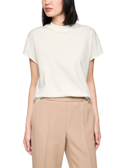 Short Sleeve T-Shirt W Diamonte by Marc Cain - view 9