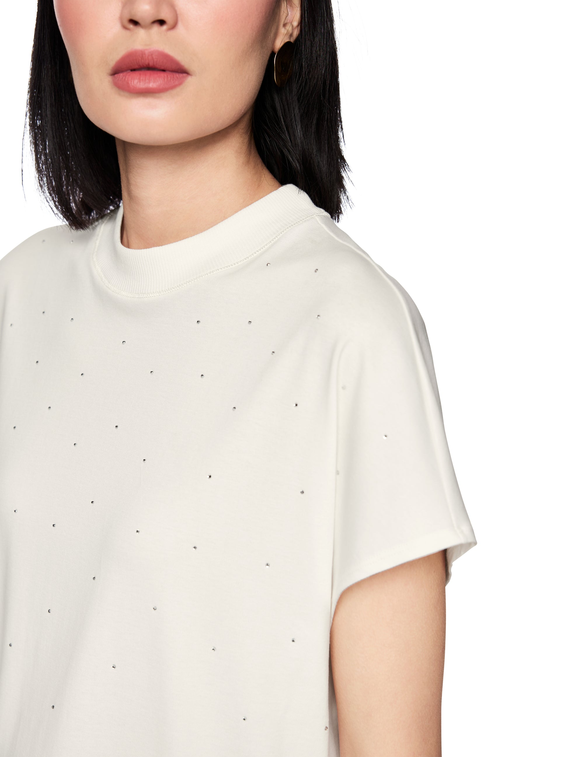 Short Sleeve T-Shirt W Diamonte by Marc Cain - view 5