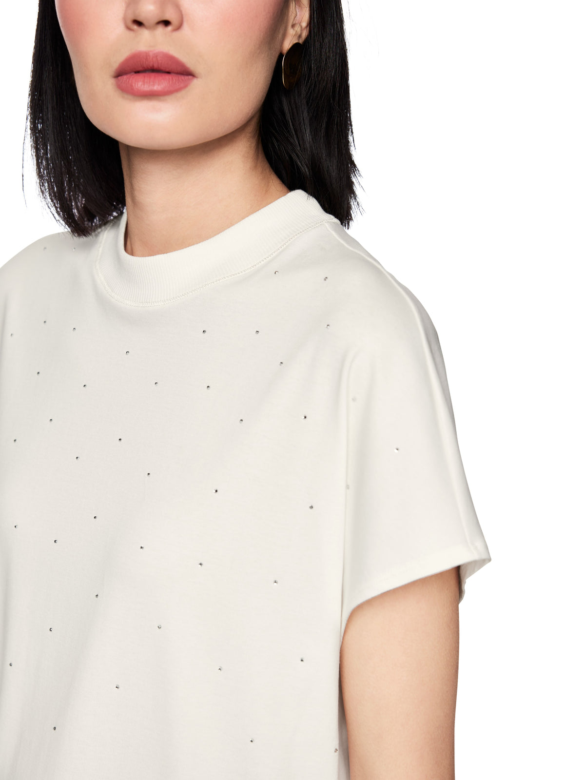 Short Sleeve T-Shirt W Diamonte by Marc Cain - view 7