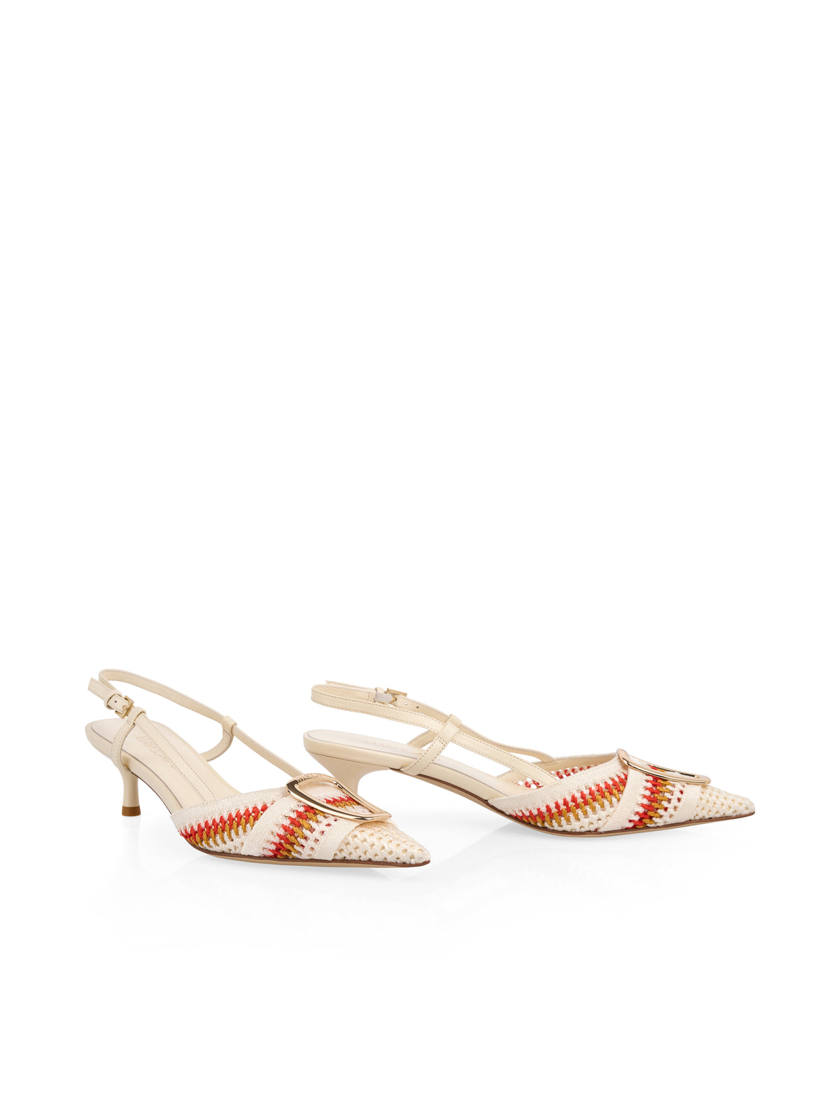 KNITTED DETAIL SLINGBACKS
