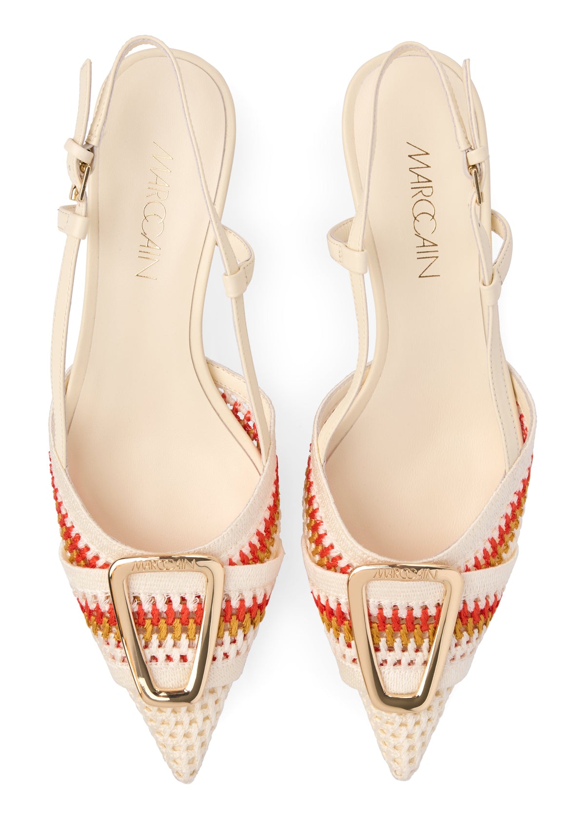 KNITTED DETAIL SLINGBACKS