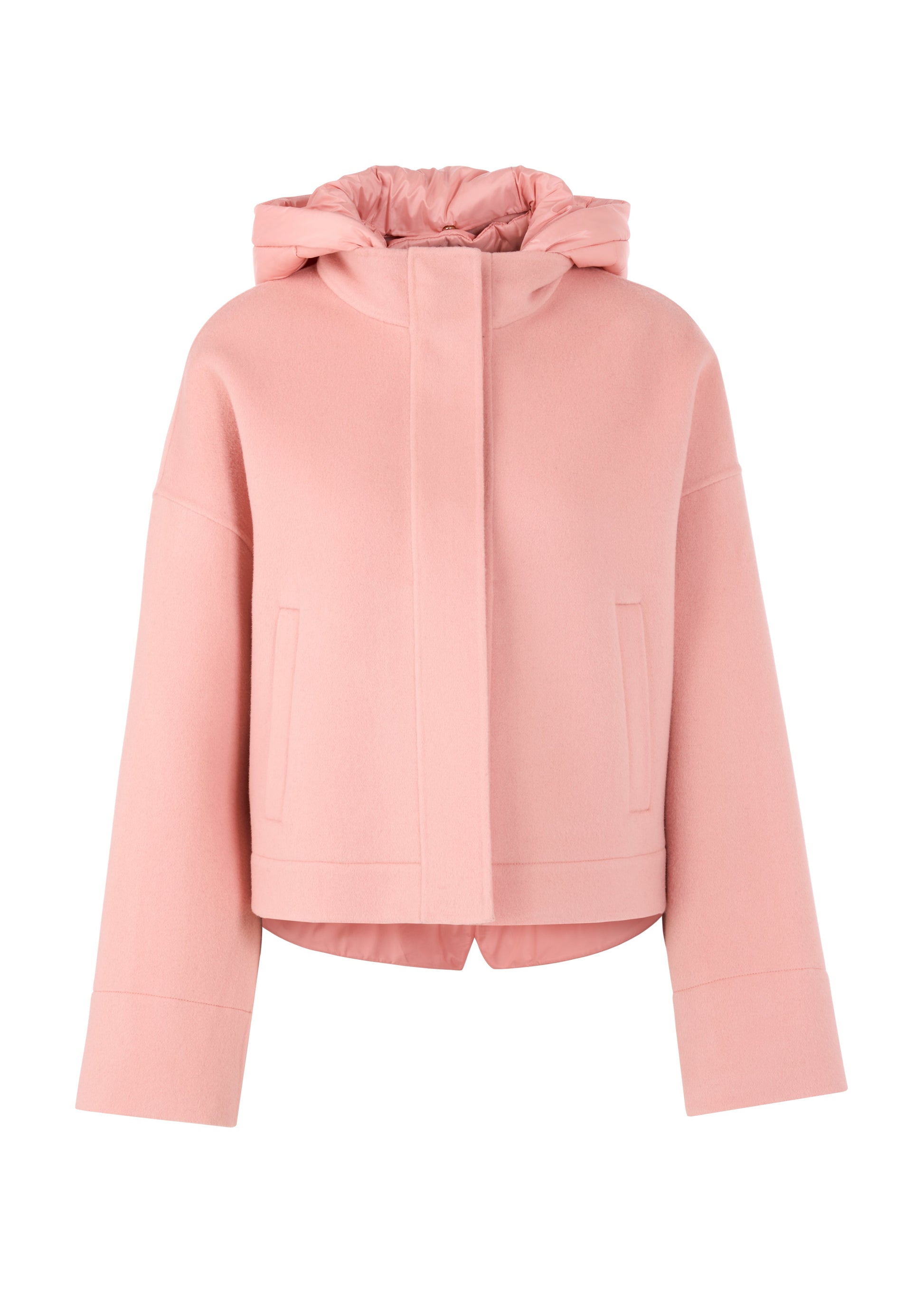 Salmon Light  Wool Jacket W Hood by Marc Cain - view 1