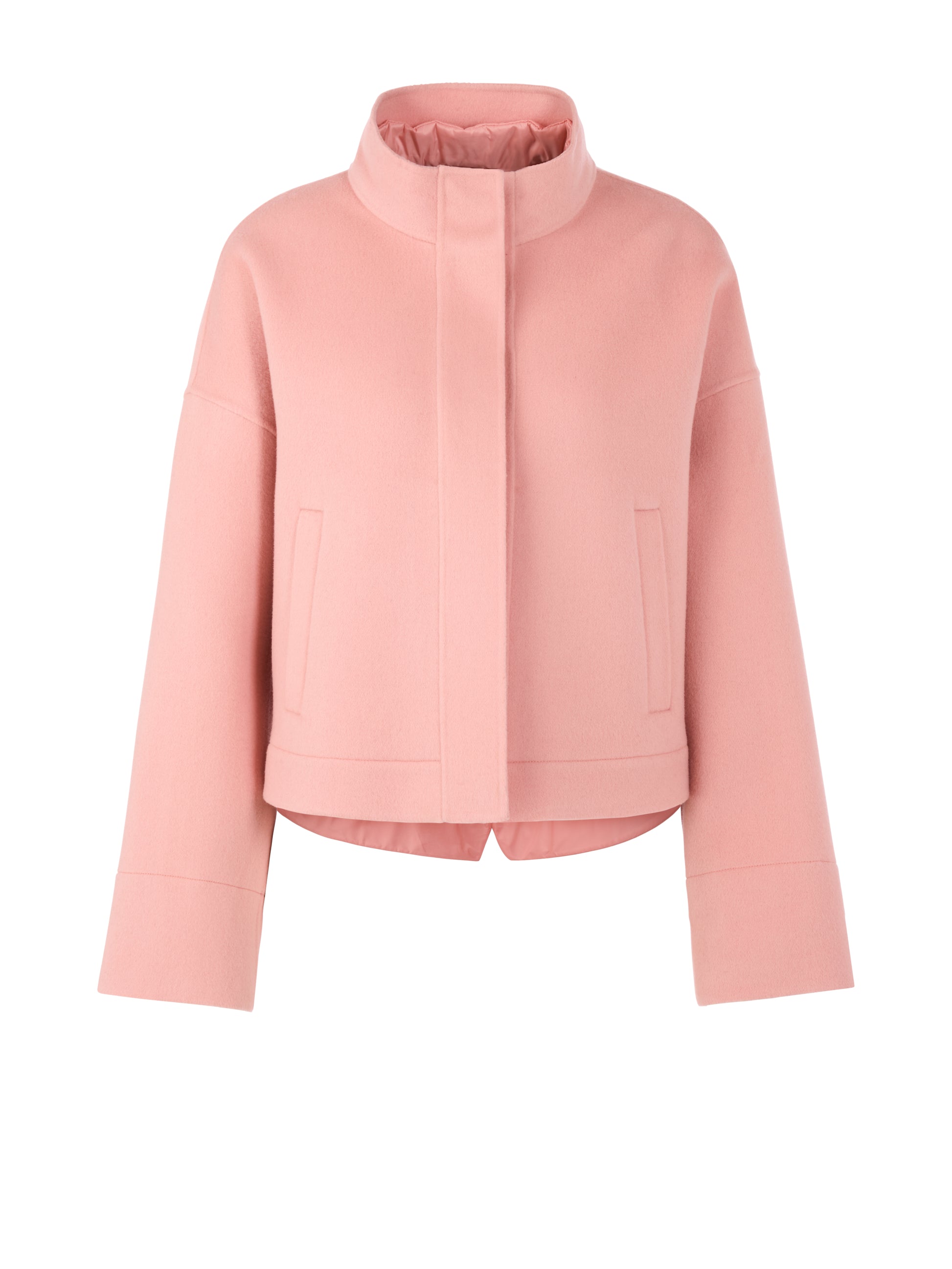 Salmon Light  Wool Jacket W Hood by Marc Cain - view 6