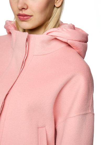 Salmon Light  Wool Jacket W Hood by Marc Cain - view 5