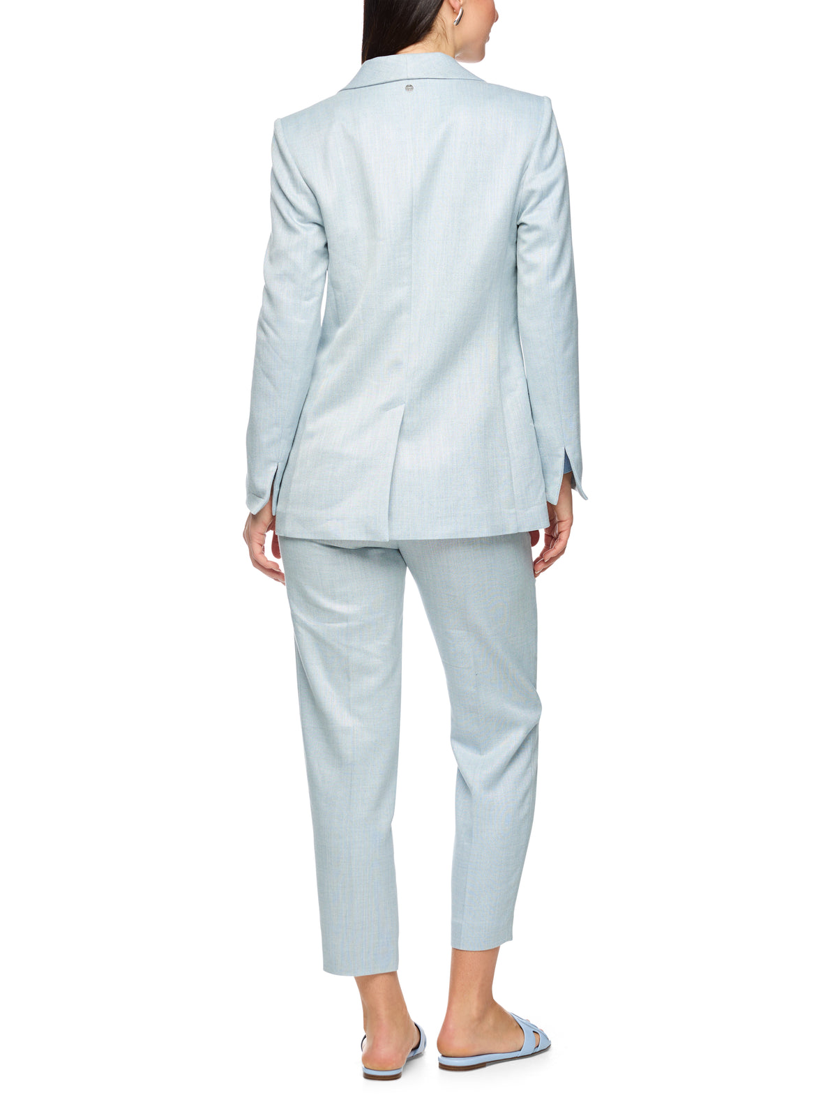CASUAL BLAZER W SHAWL COLLAR IN MAGICAL BLUE