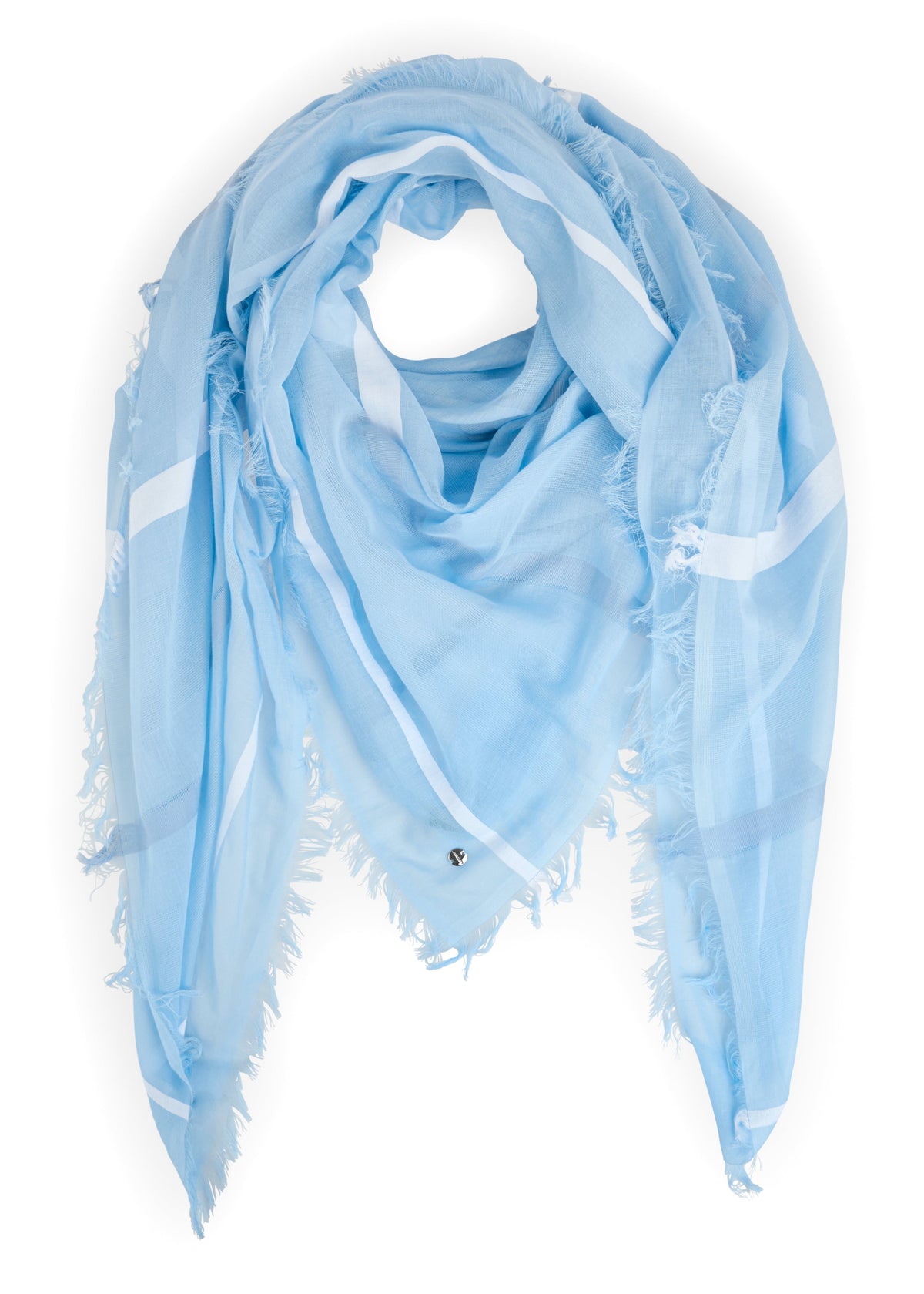 COTTON SCARF W FRINGES