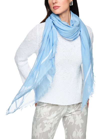 COTTON SCARF W FRINGES