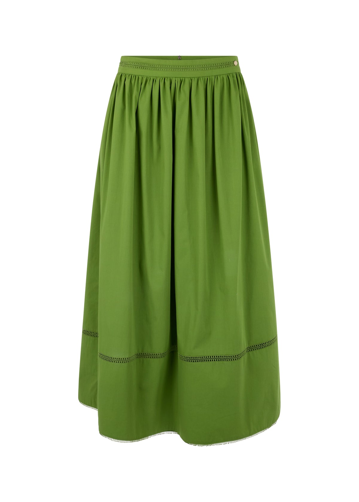 Green skirt on a white background