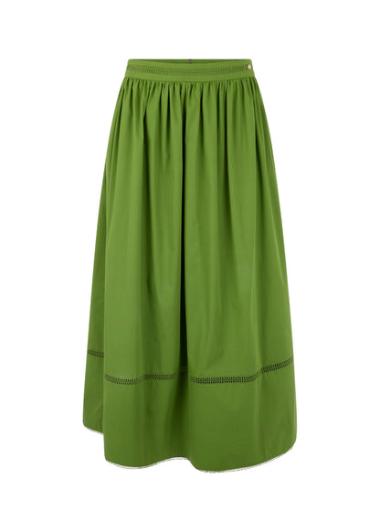 Green skirt on a white background