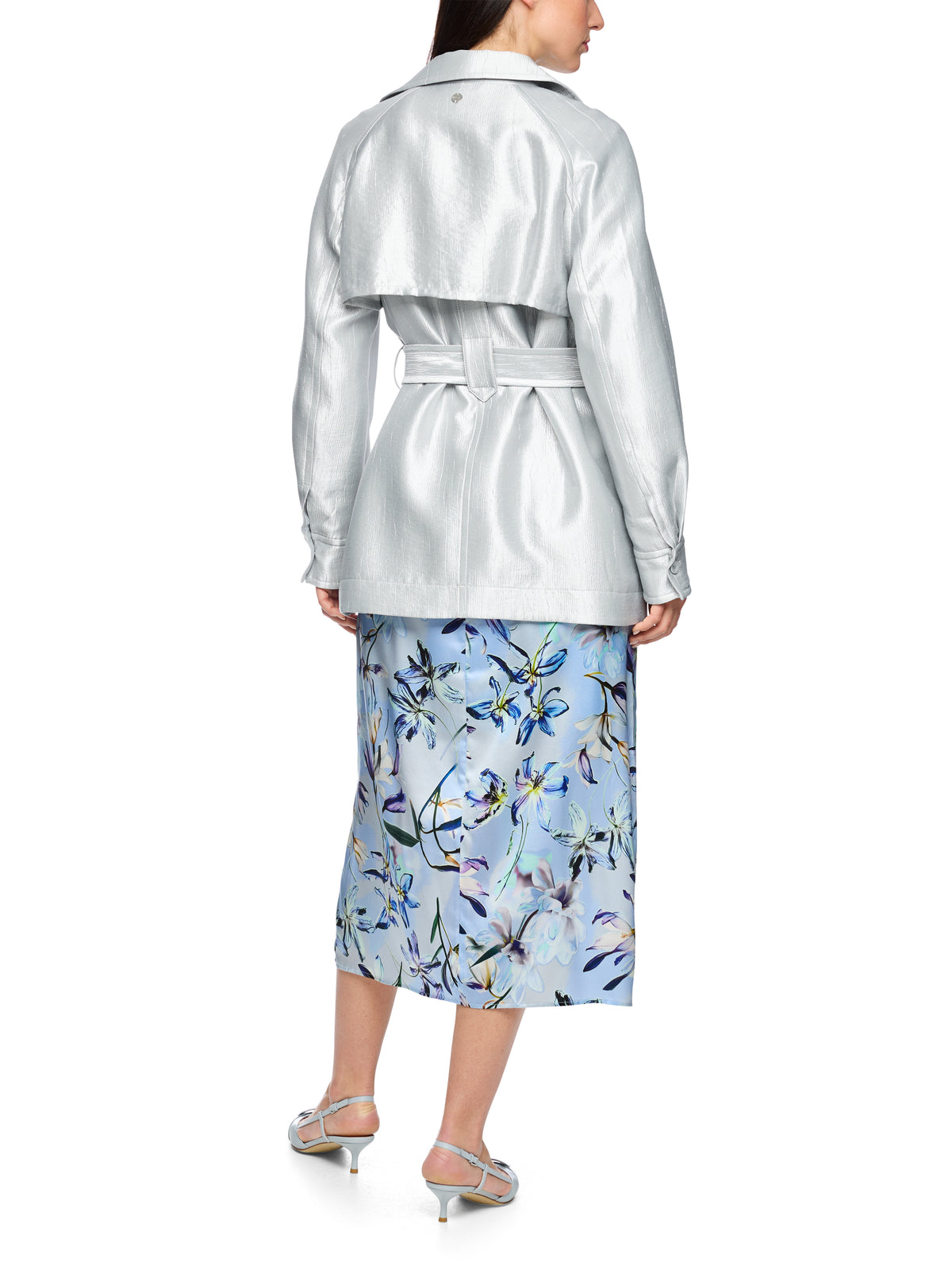 LIGHTWEIGHT SHORT TRENCH JACKET IN MICROCHIP