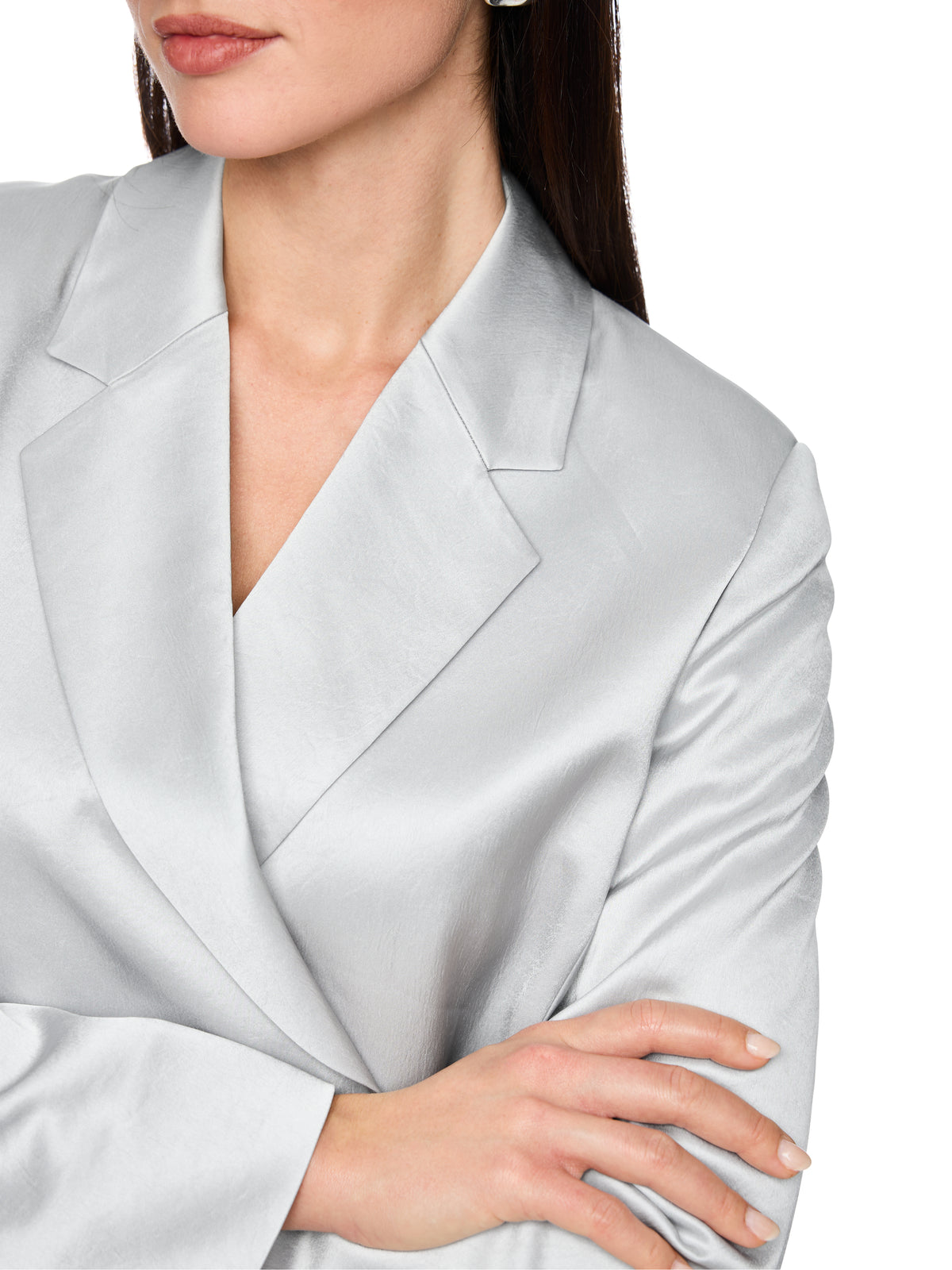 WRAP EVENING BLAZER IN MICROCHIP