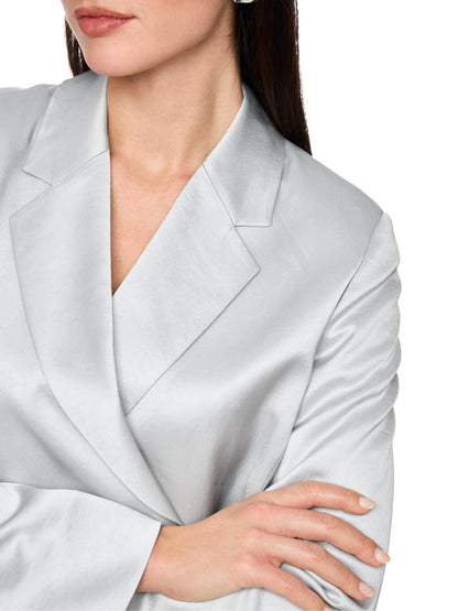 WRAP EVENING BLAZER IN MICROCHIP