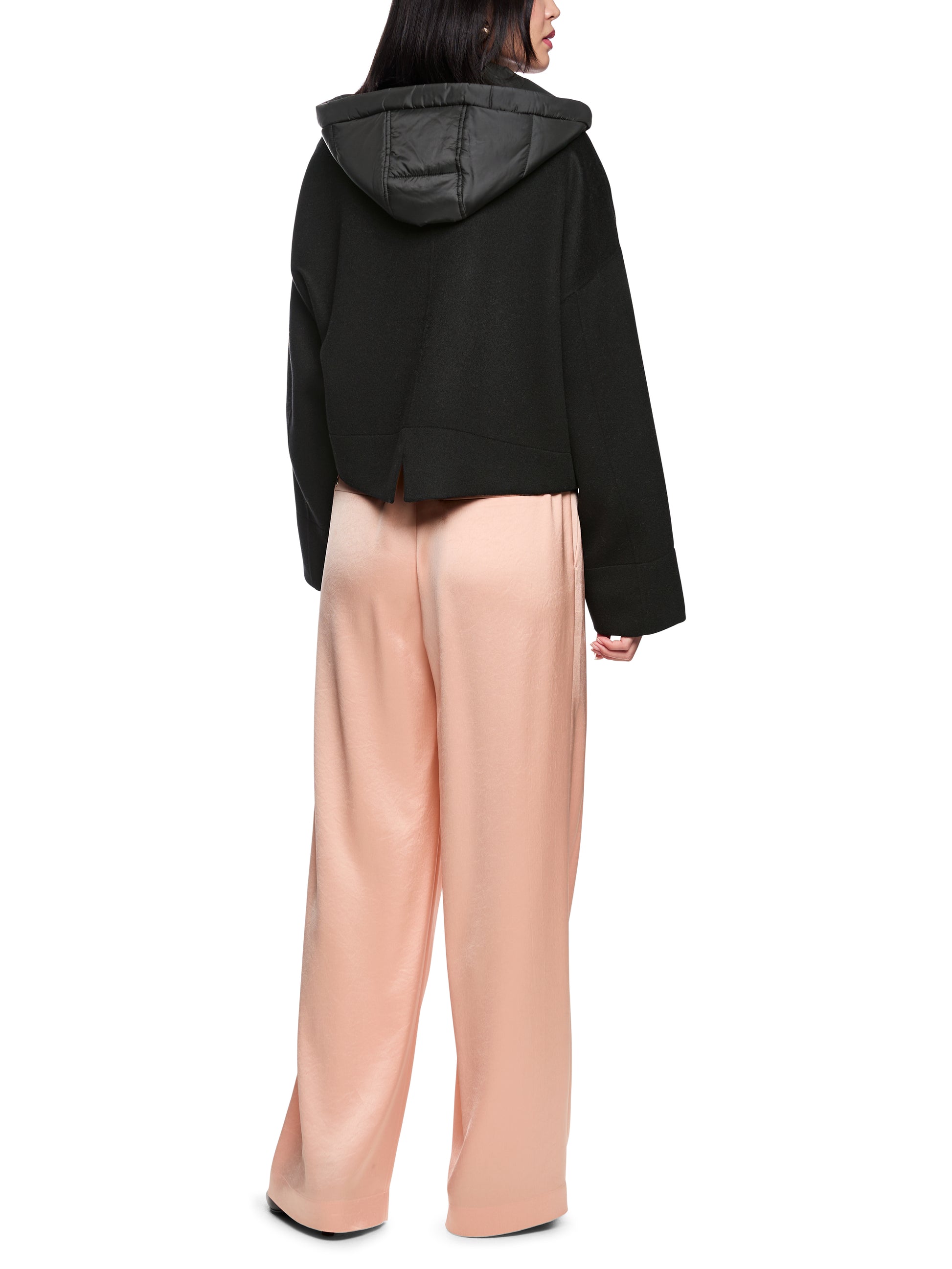 Black Light  Wool Jacket W Hood by Marc Cain - view 4