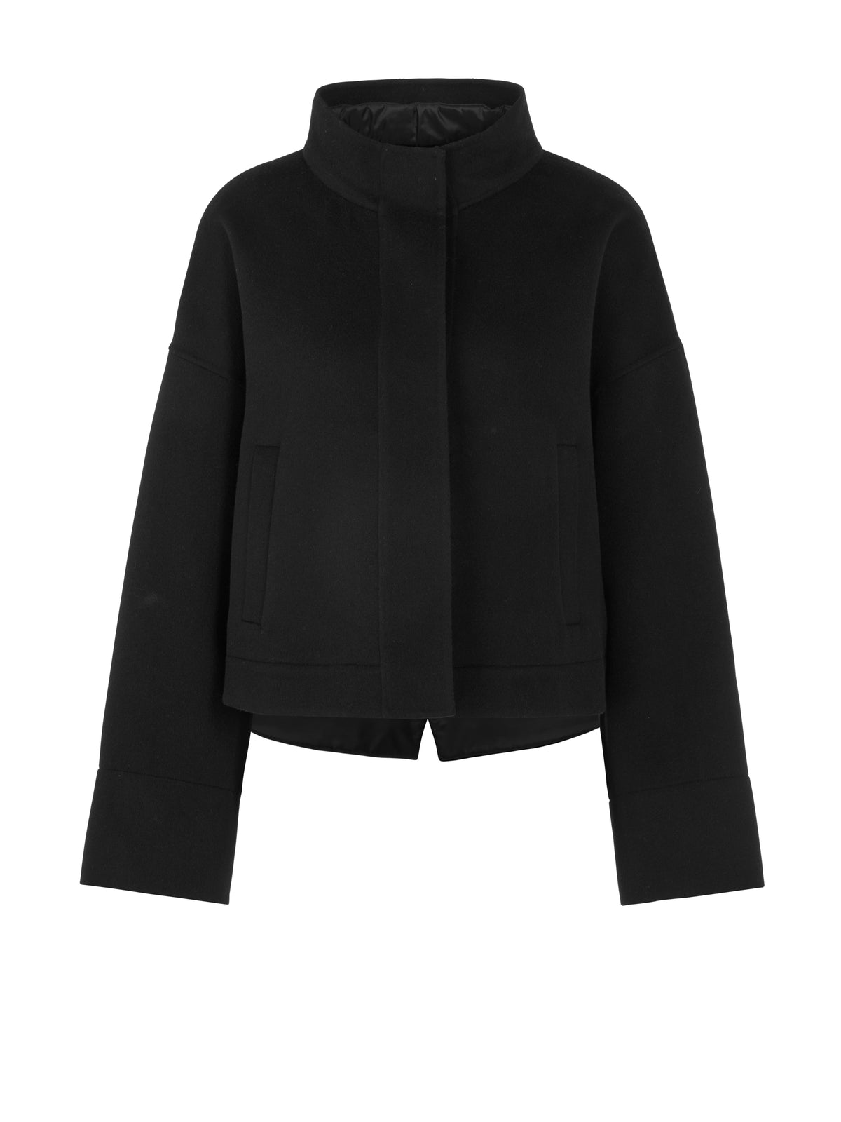 Black Light  Wool Jacket W Hood by Marc Cain - view 8